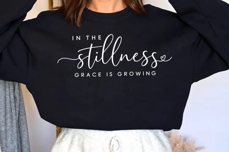 In the Stillness Grace Is Growing PNG, Christian Grace Faith