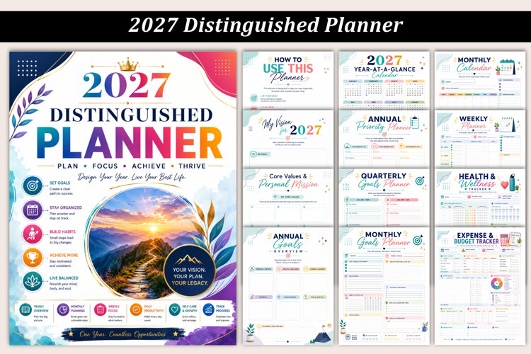 2027 Distinguished Planner example image 1