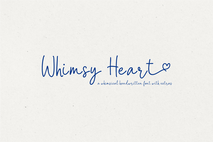 Whimsy Heart A Charming Handwritten Font