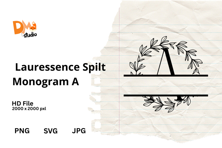 Floral Monogram Letter Svg