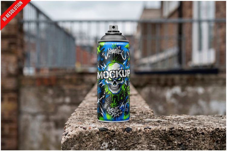 Spray Paint Can Mockup example image 1