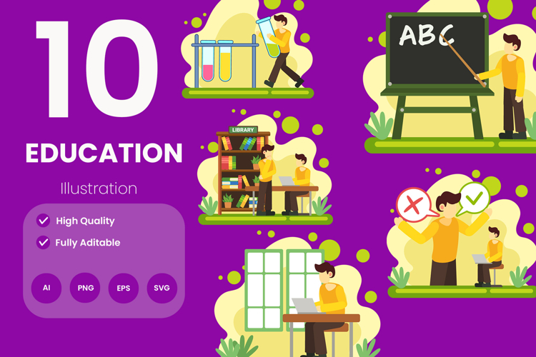 Education Illustration Pack