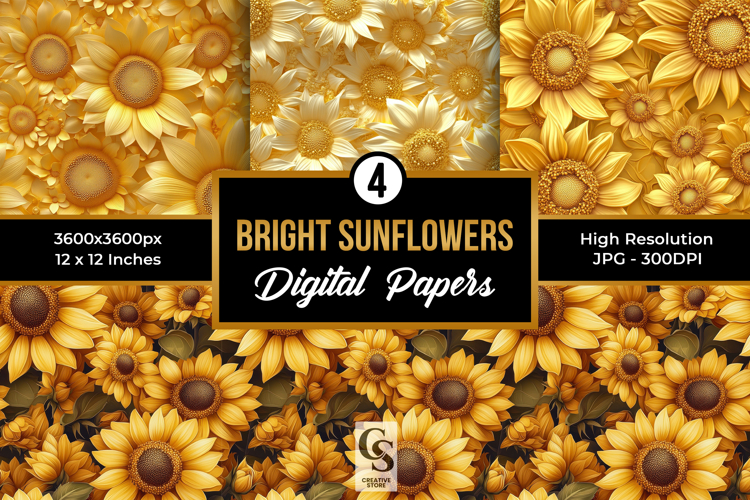 Sunflowers Background Image 7