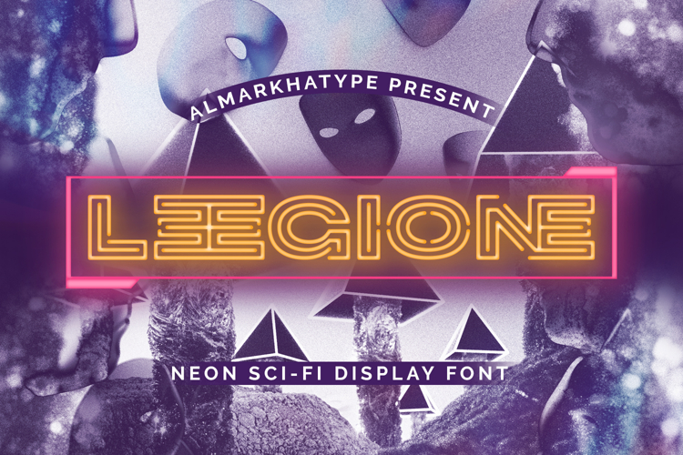Leegione - Neon Sci-FI Display Font