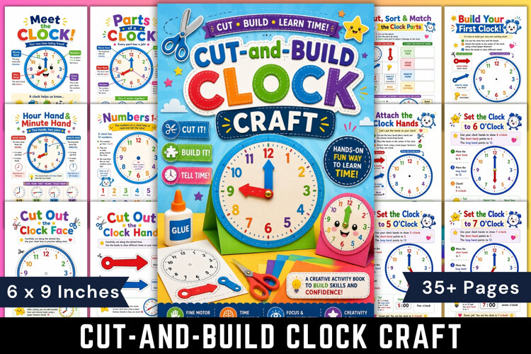 Cut-and-Build Clock Craft example image 1