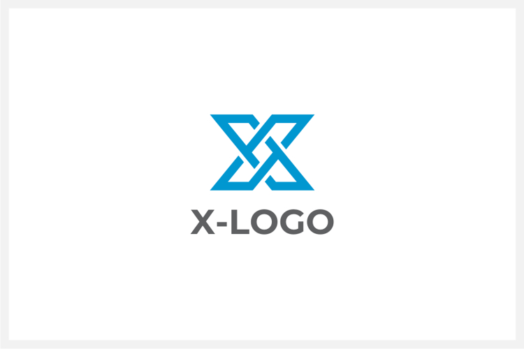 Geometric Letter X Logo Design Vector