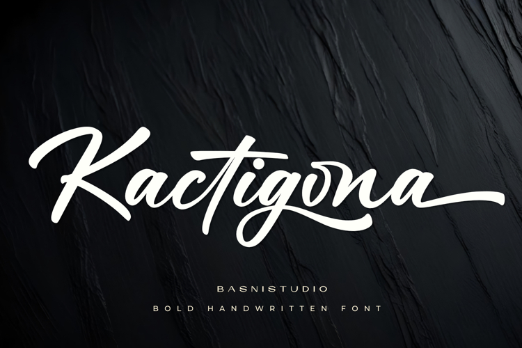 Kactigona Bold Handwritten Font