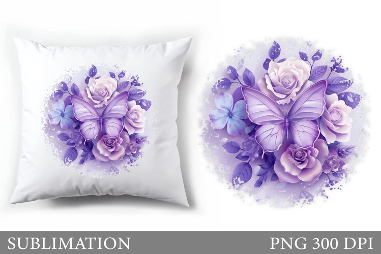 Butterfly Pillow Design. Bitterfly Sublimation