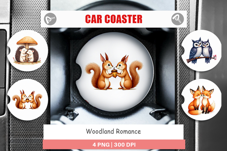 Woodland Romance Car Coaster