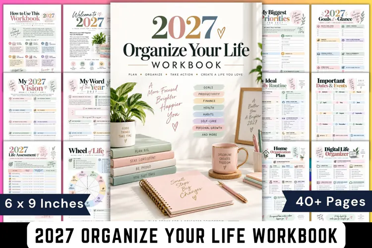 2027 Organize Your Life Workbook