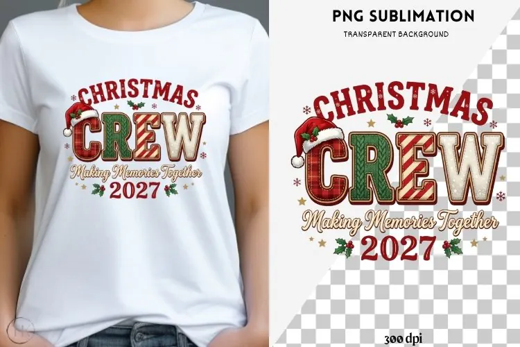 Family Christmas png design for T-shirts