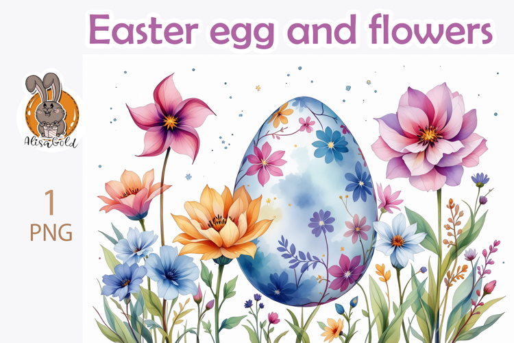 Easter eggs, flower, pattern