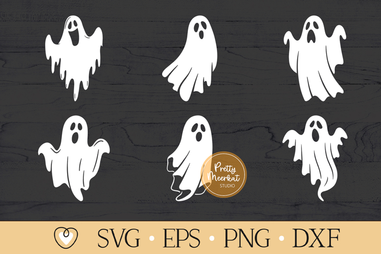 Ghost svg Bundle, Ghost silhouette svg, Halloween svg