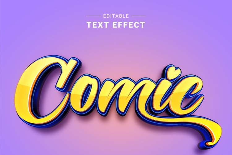 Editable Text Effect for Illustrator. Vector Graphic styles