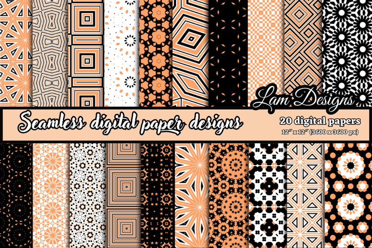 Geometric Seamless digital papers, Seamless pattern