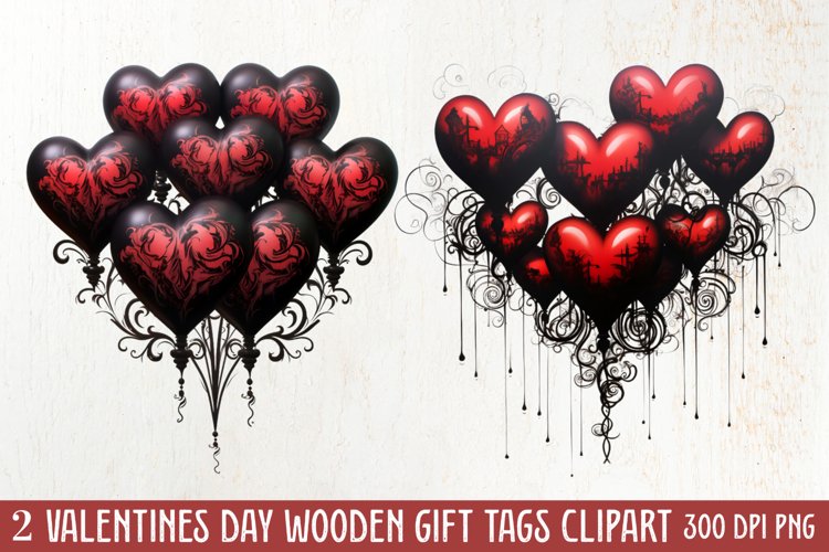 Gothic Valentines Day Clipart, Valentine Skeleton