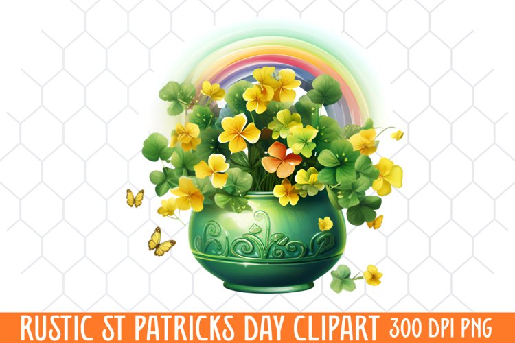 Rustic St Patricks Day Clipart, St. Patricks Day Clipart