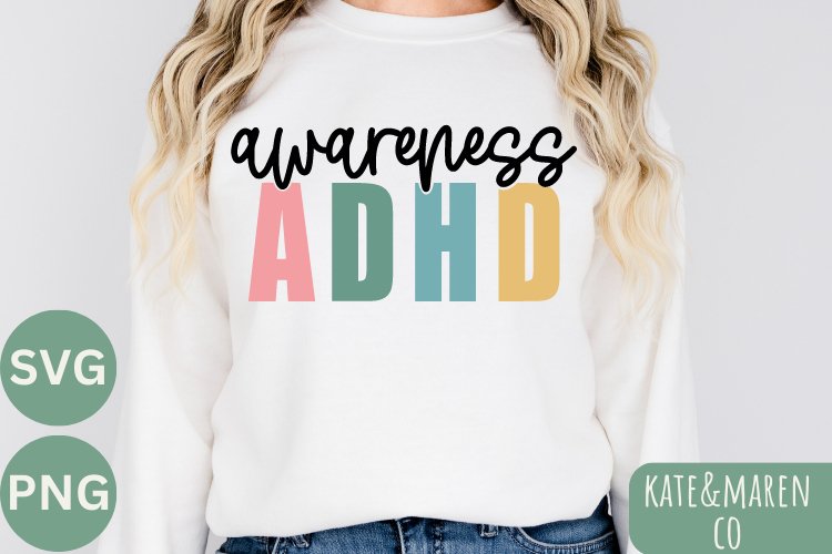 ADHD Awareness SVG |ADHD SVG |Neurodiverse SVG (2590060)