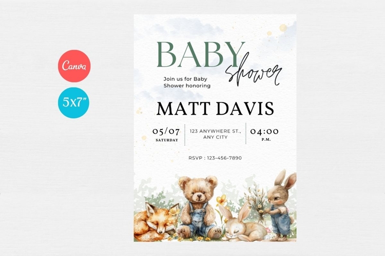Baby Shower Invitation Template 296