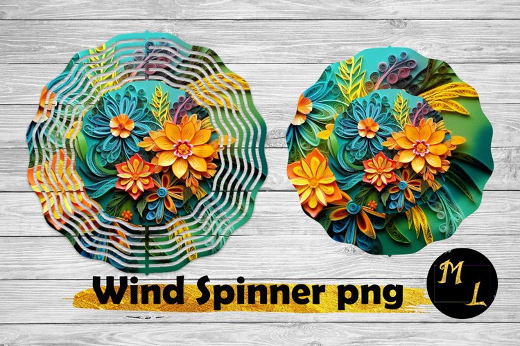 3d Flower Wind Spinner ,Wind Spinner sublimation