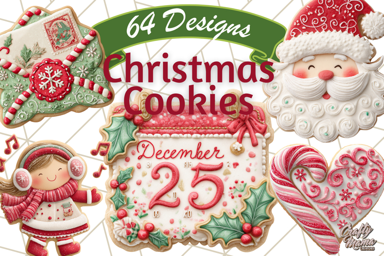Christmas Cookies Clipart 64 PNG Festive Treats