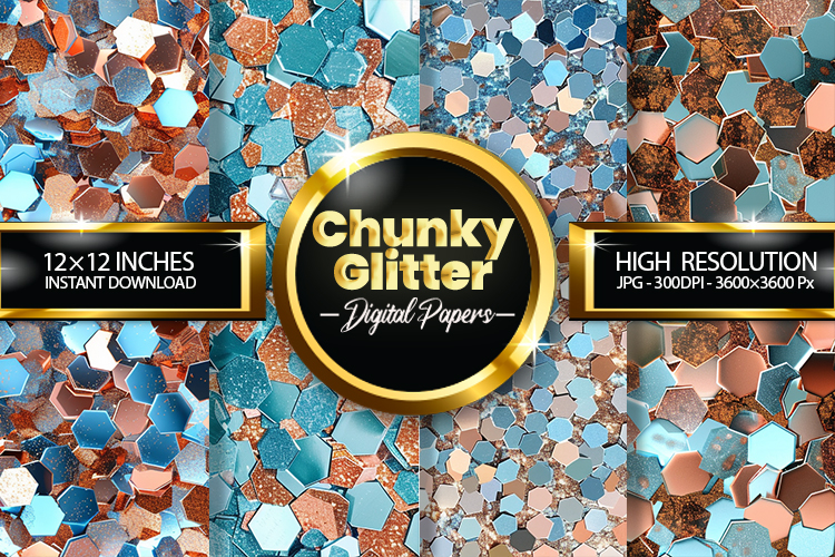 Chunky Digital Papers - 04 Variations