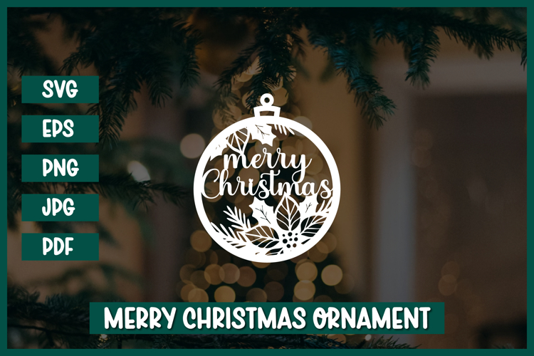 Christmas Ornament SVG,Christmas Paper cut SVG