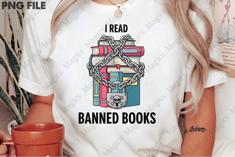 Banned Books PNG, Feminist Book Art PNG
