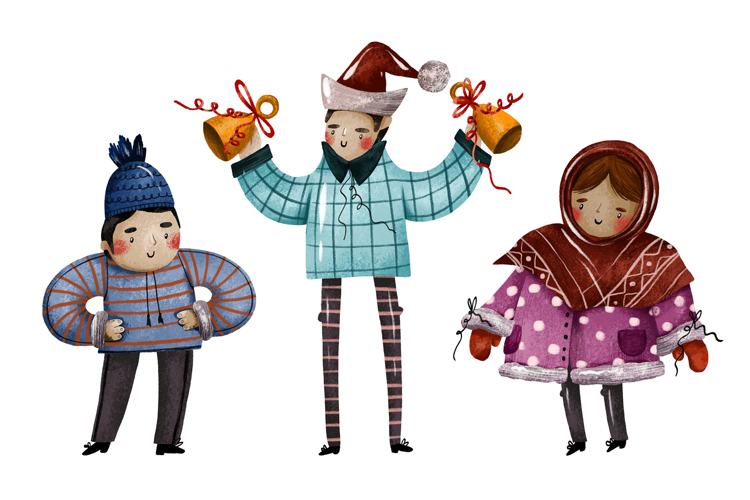 Christmas Carolers Clipart Image 7