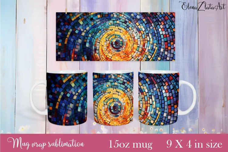 Flowers Mug Sublimation, Floral Design Mug