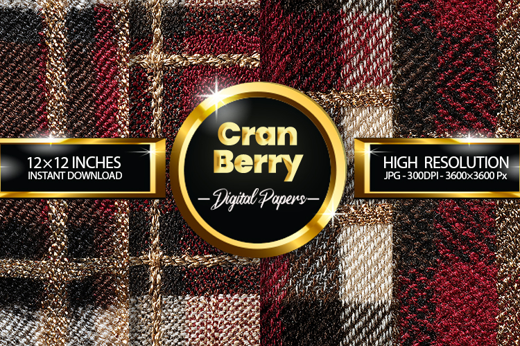 Cranberry Digital Papers - 04 Variations