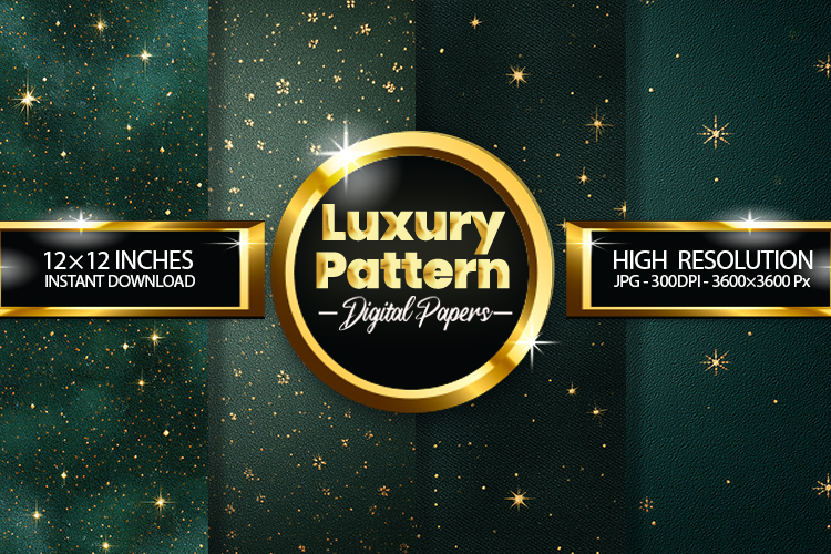 Luxurious Pattern Glitter Digital Papers - 04 Variations example image 1