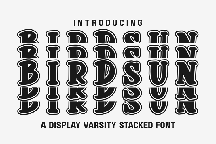 Stacked Font Image 18