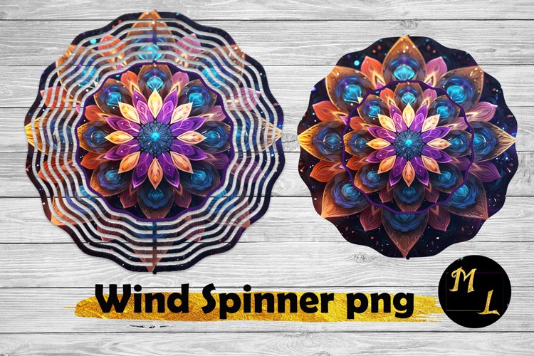 Mandala Wind Spinner sublimation, Wind spinner design