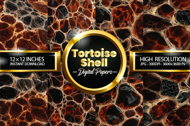 Tortoise Shell Digital Papers - 04 Variations