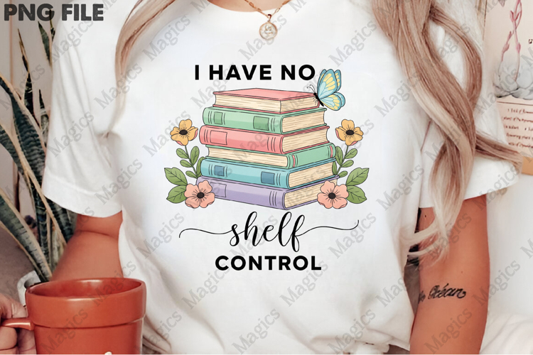 I Have No Shelf Control Flower Book PNG