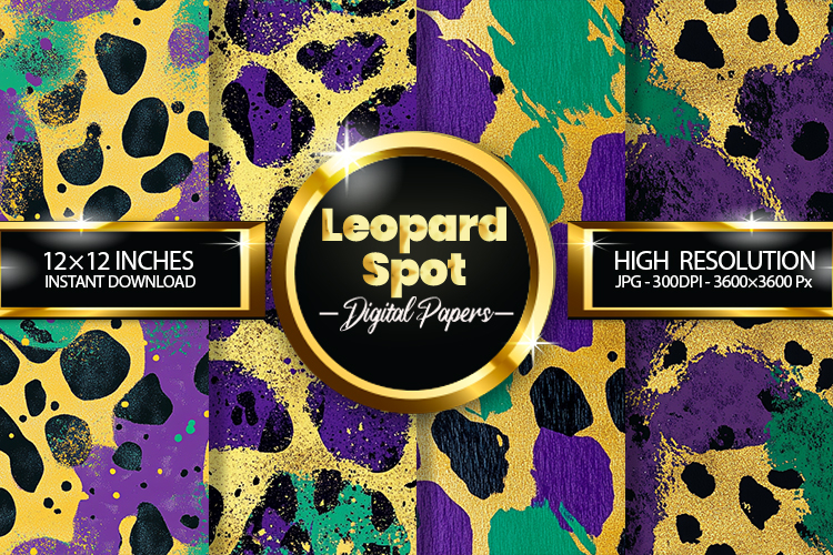 Leopard Spot Digital Papers - 04 Variations