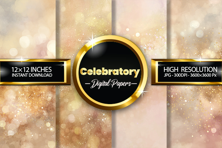 Celebratory Digital Papers - 04 Variations
