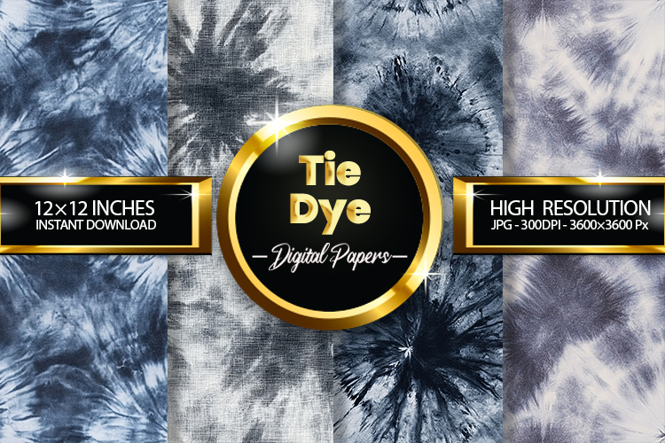 Tie Dye Digital Papers - 04 Variations