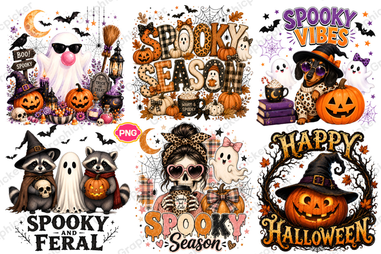 Funny Halloween Shirt, Spooky Season PNG, Ghost Sublimation