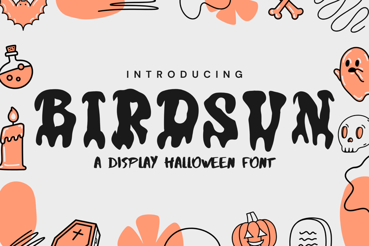 Birdsun Halloween - Spooky Fun Display Font