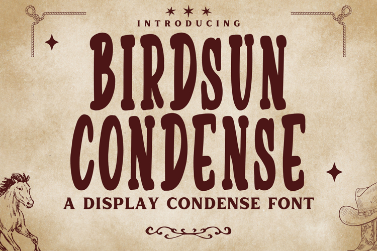 Birdsun Condense - Elegant Condensed Display Font