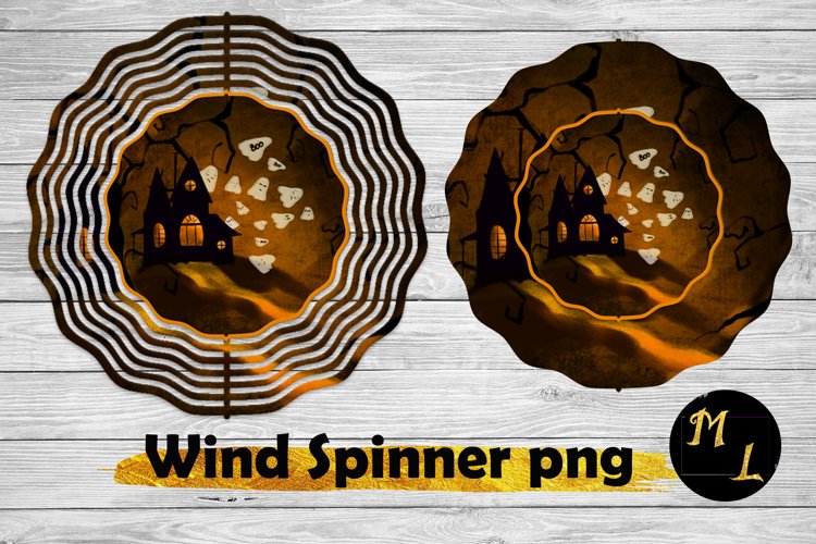 Haunted House wind spinner design,Halloween wind spinner