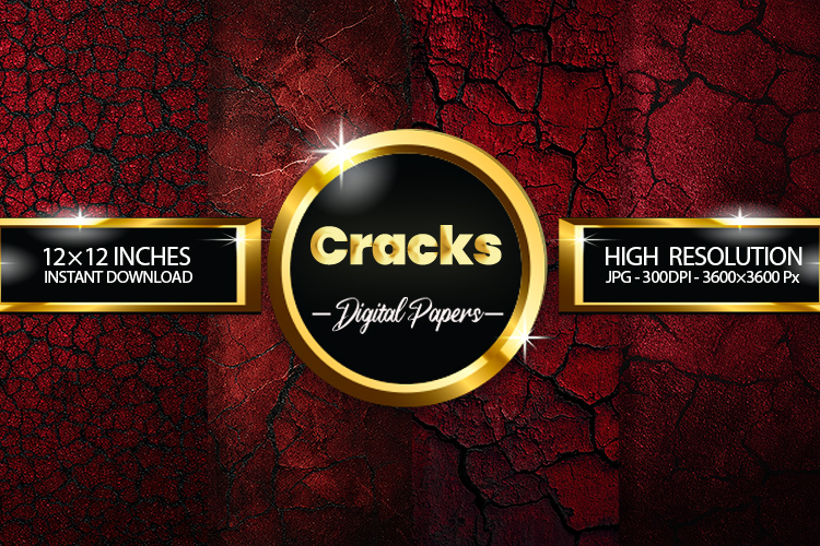 Cracks Digital Papers - 04 Variations