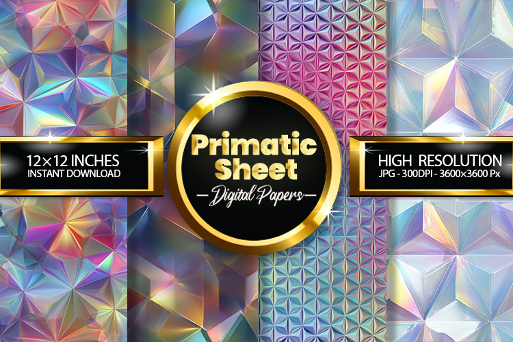 Primatic Sheet Digital Papers - 04 Variations