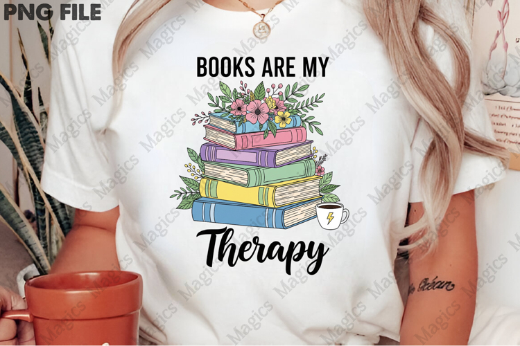 Book Are My Therapy Png