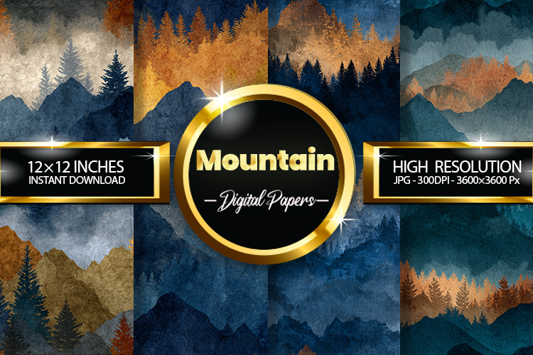 Mountain Digital Papers - 04 Variations