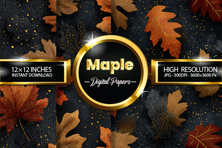 Maple Digital Papers - 04 Variations example image 1
