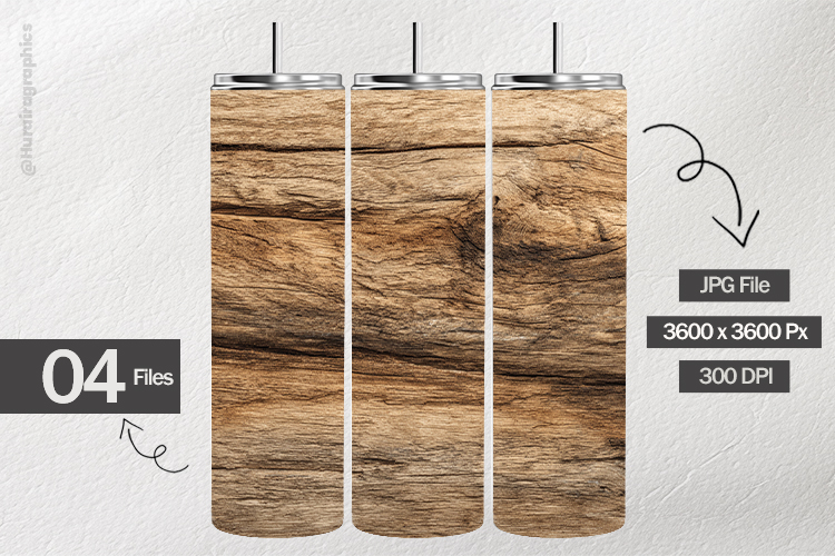 Wooden Texture Digital Papers - 04 Variations