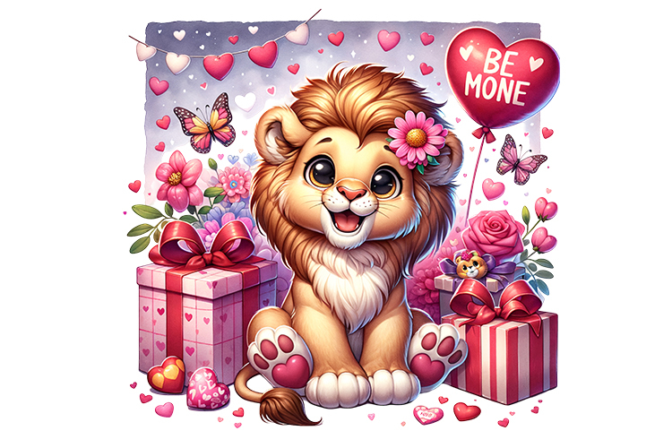 Cute Lion Clipart Image 7